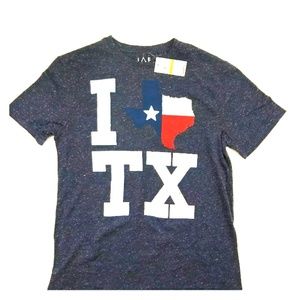 " I Love Texas" mens graphic t shirt